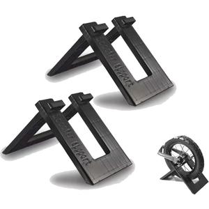 2 Pack Kids Balance Bike Parking Rack Stand Foldable Kickstand Holder for No Pedal Training Bicycle Scooter 8 9 10 12 Inch Bikes Storage Organizer Indoor Outdoor Garage