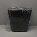 UUJOLY Plastic Small Trash Can Wastebasket, Garbage Container Basket for Bathrooms, Laundry Room, Kitchens, Offices, Kids Rooms, Dorms, 3.5 Gallon, Black