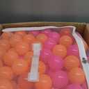 Amazon Basics BPA Free Crush-Proof Plastic Ball, Pit Balls with Storage Bag, Toddlers Kids 12+ Months, Pack of 400 Balls, 6 Bright Colors