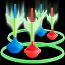 JOYIN Lawn Darts Game Set for Kids and Adults - Glow in The Dark Outdoor Lawn Games for Adults and Family, Soft Tip Darts Set for Kids Camping, Outside Yard, Large