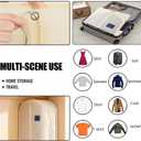12 Pcs Garment Bags for Travel, 40 Inches Long Suit Bags for Closet Storage, Cream Non-Woven Dress Bag for Uniforms Suit Jacket, Skirt and Coat