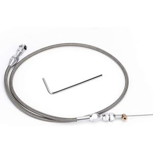 36" Stainless Braided LS Throttle Cable Kit Adjustable Accelerator Cable Compatible with 97-07 Chevrolet/Chevy LS1 Engine 4.8L 5.3L 5.7L 6.0L