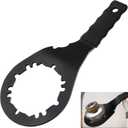 Sink Drain Wrench for Loosen And Tighten Strainer Locknut Fits Hex Nuts And All 4, 6 And 8 Tab Locking Nuts On Strainer Drain, Allows You To Change Sinks Faster While In Use Black