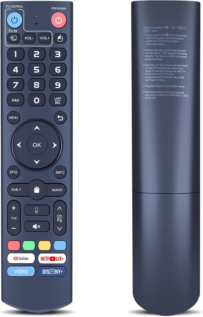 V3 Pro Replacement Voice Remote Control Compatible with vSeeBox V5 Pro / V3 Plus/V3 Pro / V2 Pro / V1 Pro/V1 Max/Elite/Max