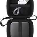 Lacdo Hard Drive Carrying Case for Western Digital Elements SE Portable SSD 1TB 2TB USB 3.0 External Solid State Drives Shockproof Water Repellent Storage Travel Bag, Black