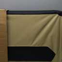 Amazon Basics 2-Door Portable Soft-Sided Folding Soft Dog Travel Crate Kennel, Medium (M 30" x 21" x 21"), Tan