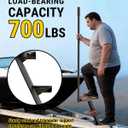 Heavy Duty Boat Trailer Steps with Safety Handle, EVA Anti-Slip Mat, 700 Lbs Capacity, 3 Step Tongue Ladder with Handle, Easy Installation, Universal Fits for Trailers Tongue Steps