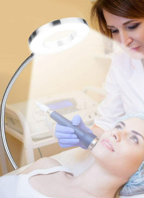 Desk Lamp Clip on 360 ° Flexible Gooseneck Cold Light LED USB Clip Tattoo Light Permanent Eyebrow Tattoo Lamp Reading Skincare Manicure Eyelash