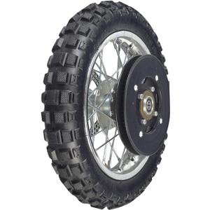 AlveyTech Rear Wheel Assembly for Razor MX500 and MX650 Dirt Rocket Bike - Replacement Kit with 2.5-10 Knobby Tread Tire, Inner Tube, Rim, Axle, Brake Rotor, 80 Tooth Sprocket, Freewheel, Chain Guard