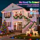 1500LED Christmas Lights Outdoor Use, 470ft 12 Modes Multicolor LED String Lights with Timer Dimmable, Waterproof Christmas Lights for Tree Wedding Xmas Patio Balcony Garden Decor Multicolor