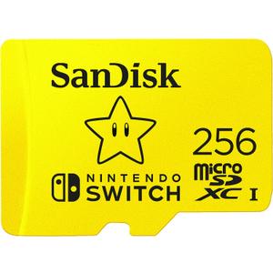 SANDISK 256GB microSDXC-Card, Licensed for Nintendo-Switch - SDSQXAO-256G-GNCZN