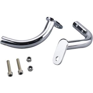 Saddlebags Saddle Bag Guard Eliminator Bracket Compatible With Harley Davidson Touring Electra Glide FLHT 1997-2008 (Chrome)