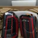 HECASA Full LED Tail Lights Compatible with 2011-2014 Chrysler 300 LED Tube Bar Rear Brake Turn Signal Running Light Taillights Clear Lens Black Housing