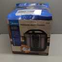 Midea 12-in-1 Electric Pressure Cooker, 8 Quarts, 12 Presets, Multi-Functional Programmable Slow Cooker, Rice Cooker, Steamer, Saut Pan, Yogurt Maker, and More, Stainless Steel (Black)