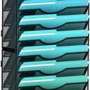 Gawerk 11-Tier Wall File Organizer Hanging Wall File Holder Wall Mount Paper Folder Organize, Mesh Magazine Document Mail Organizer Wall Organizer for Office School Home, Black
