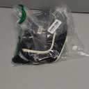 SUNEE Cute Pencil Case, Aesthetic Pen Pouch with 3 Compartments, Kawaii Colored Large Pencil Bag with Zipper, Stationery Storage and Organizer, Black School Supplies for Teen and Adult Girls