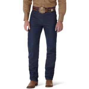Wrangler Men's 13MWZ Cowboy Cut Original Fit Jeans (38W x 29L, Rigid Indigo)