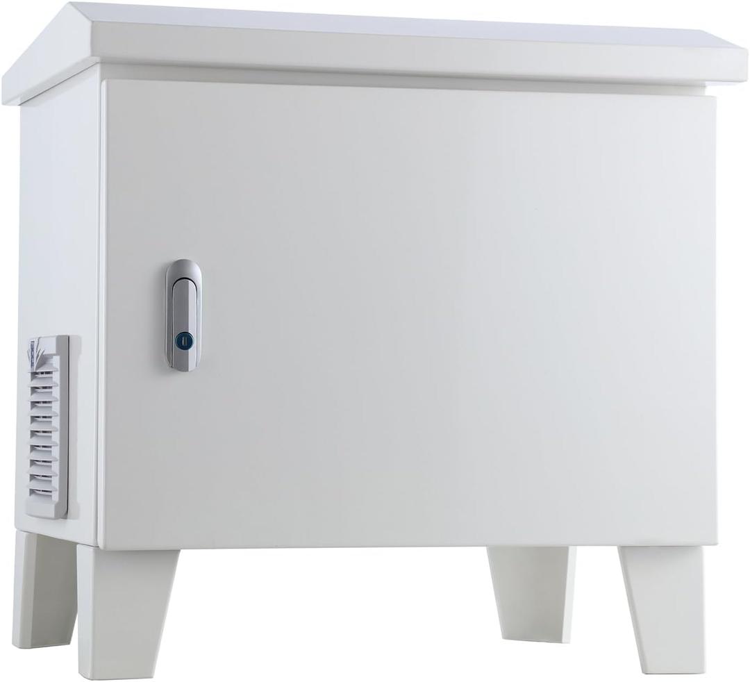 Pond Aerator Weatherproof Outdoor Cabinet,20.816.920.8 with Cooling Fan,pre-wired outlet (Small)