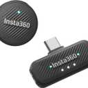 Insta360 Mic Air (1 TX + 1 RX), Noise Cancelling, 300m Range, Wireless Microphone for USB-C iPhone/Android/PC/Mac, Vlog, Streaming