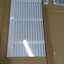 Fancat 20x12 Duct Opening | Steel Return Air Grille | Vent Cover Grill for Sidewall and Ceiling | HVAC Cold Air Intake Grille | White | Outer Dimensions: 21.75"W X 13.75", 20''Wx12''H [Duct Opening]