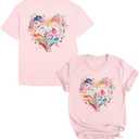Couples Shirts Matching Shirts for Couples Couple Shirts for him and her Funny Cute Graphic Honeymoon Short Sleeve Top, XL