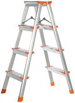 FLYIFE Step Stool Aluminum Alloy Double-Sided Ladder, Two-Step Ladder Stool Three-Step Family Ladder Four-Step Outdoor Ladder Engineeconstruction Stepladders Household Ladder/40 X 63.5 X 99Cm
