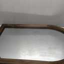 LOSOUR Arched Mirror, Farmhouse Decor Solid Wood Frame Wall Mirror, Bathroom Mirrors, Large Vintage Mirror for Bathroom, Living Room,Bedroom, Entryway, Hallway,Foyer (Coffee, 36" L x 24" W)