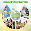 imluckies Ice Cube Bottle with Lid - 2in1 Dual Purpose for Making Ice Cubes, Cups, Bottles - BPA Free, Portable & Easy to Use for Summer, Coffee, Beverage, Water Cooler, Green, 500ml