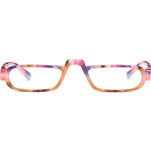 Peepers by PeeperSpecs Women's Fruit Stripe Gum Rectangular Reading Glasses +1.75