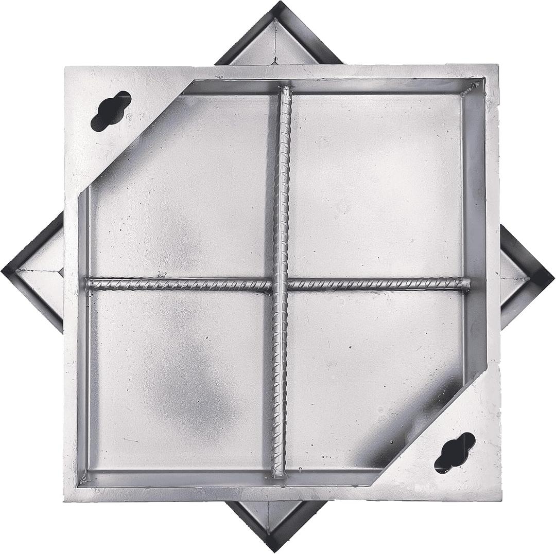 Invisible 201 Stainless Steel Manhole Cover and Frame 28x28 In