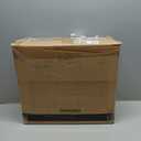 KKTONER PU Leather Round Rolling Stool with Foot Rest Height Adjustable Swivel Drafting Work SPA Task Chair with Wheels (Blue)