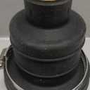 Qualirey 1 Pack Pest Control Exhaust Pipe Attachment Transport Exhaust from Car to Underground for Killing Outdoor Rodents Such as Moles, Gophers (FIT for Pipe in 2"-2.4"/ 3"-3.5" Diameter) (Black)