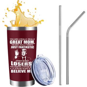 Tumbler 20oz, Mom Birthday Gifts, From Daughter/Son Best Mom Ever Gifts, Birthday Grandma