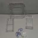 Clear Window Bird Feeder with Strong Suction Cups  Clear Bird Feeding Station with Dual Seed Tray & Water Bowl  Easy to Install and Clean for Outdoor Viewing