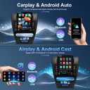4+64G 9.7" Car Stereo Radio for Ford Fusion 2010-2011-2012 Android 14 Double Din Touch Screen Wireless CarPlay Android Auto Mirror Link GPS Navigation Head Unit Bluetooth WiFi SWC AHD Backup Camera