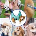 Kkiimatt Dog Grooming Hammock, Medium Dog Hanging Harness Holder for Nail Clipping, Nail Trimming Cutting Hammock, Grooming Sling Restraint Bag with Wide Strap Sewed, Medium