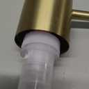 Gold Soap Dispenser for Kitchen Sink, WEWE Brushed Gold Soap Dispenser with Long Spout and Gold Soap Pump Built in Countertop Under Sink Stainless Steel