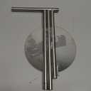 Toilet Paper Holder Stand, Rustproof Modern Free Standing Bathroom Tissue Holder Storage for 4 Rolls, Stainless Steel Anti-Slip Base with Reserve, Brushed Nickel