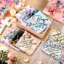 Tegeme 60 Pcs Church Gifts Bulk Handkerchiefs for Women Prayer Cloth Christian Handkerchiefs Bible Verse Gift