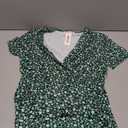 MSBASIC Sundresses for Women 2026 Casual Beach Wrap Floral Dress V Neck Summer Spring Dresses(A-Green Floral,Small)