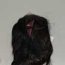 Kaneles Mens Long Curly Black Wig Side Part Fuffy 80s Rocker Wig Synthetic Hair Halloween Cosplay Anime Costume Wig for Male Guy