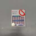 Curvlife Soft Gel Press on Nails, 30Pcs 15 Sizes Gel Nail Tips, Pink Style Full Cover Design Reusable Fake Nails Kit with Glue and Adhesive Tabs (Short)