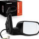 A-Premium Passenger Side Power Door Mirror - Compatible with Honda CR-V 2012 2013 2014 2015 2016 - Non-Heated Manual Folding Black Outside Rear View Mirror - Replace# 76200-T0A-A01