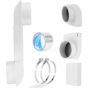 Periscope Dryer Vent, Adjustable 6.5" to 12" Two Fixed Sizes
