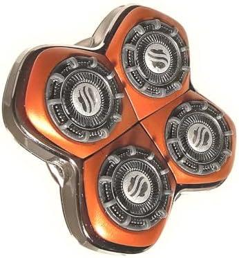 Skull shaver Rugged 4 Head Replacement Blade; Gives Stubble Look; Compatible with SS shavers