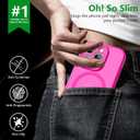 2 x Innaght Magnetic for iPhone 15 Pro Max Case[Compatible with MagSafe][Camera Protection][2+Full Coverage Tempered Glass Screen Protector][Translucent Matte] Drop Protection Phone Case,6.7",Hot Pink