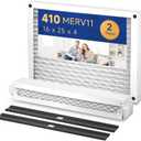 410 MERV 11 Air Filter 16x25x4 for AirPurifiers Model 1410, 1610, 2140, 2400, 2410, 2416, 3410, 4400, or Space-Gard 2400 with Upgrade Kit 1413 Pleated HVAC AC Furnace Filter Replacement 2 Packs
