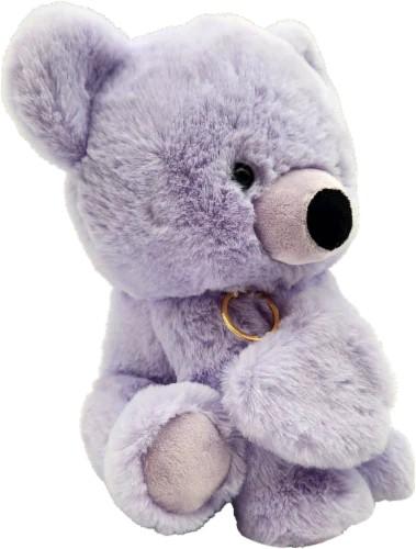 Holiday Home 10-Inch Plush Bear with Keychain - Purple
