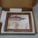 5x7 Triple Picture Frame Collage, 3 Opening Photo Frame for Tabletop, Rustic Wooden Multi Photo Frame for Family, Wedding, Baby Memories, Mother's Gifts, Dark Brown