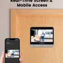 2K Video Peephole Doorbell Camera with 32GB Memory Card, Door Viewer with 4.3" Color Monitor, 8000mAh Battery, 170 Wide View, Motion Detection Alerts, Night Vision